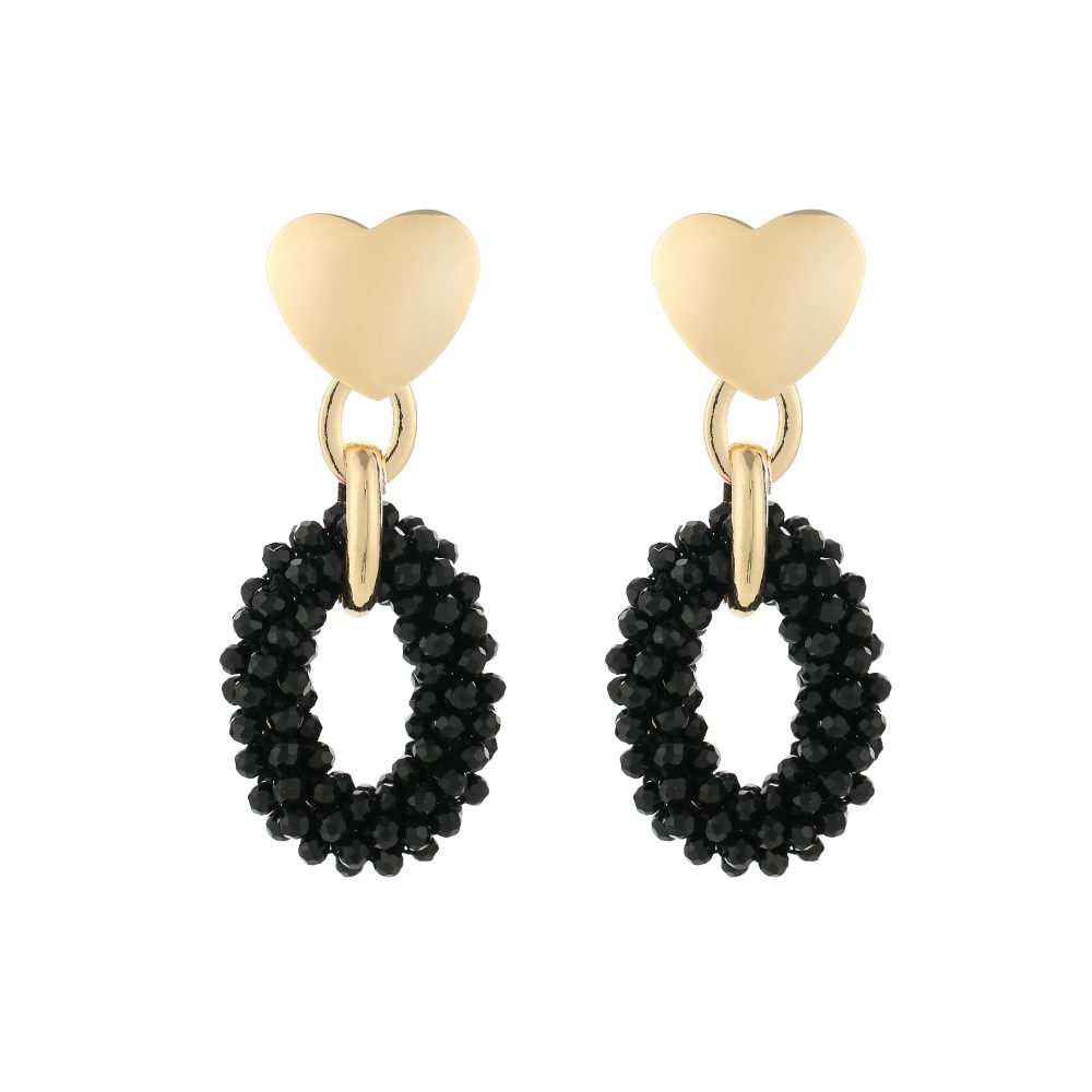 Statement oorbellen "IRIS" Black