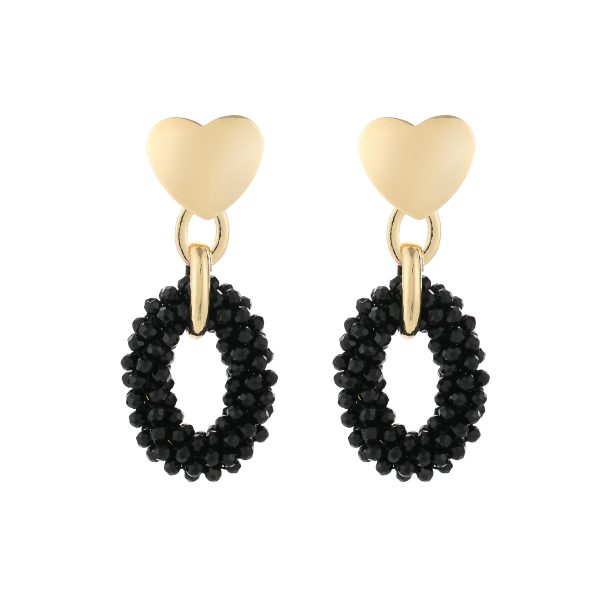 Statement oorbellen "IRIS" Black