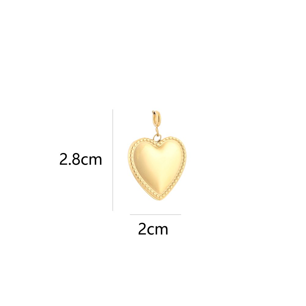 Losse bedel big heart Goud - Afbeelding 2