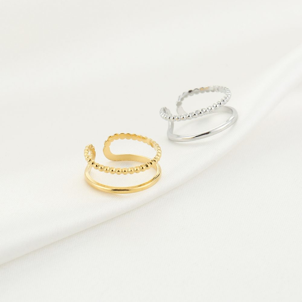 Double ring Goud - Afbeelding 2