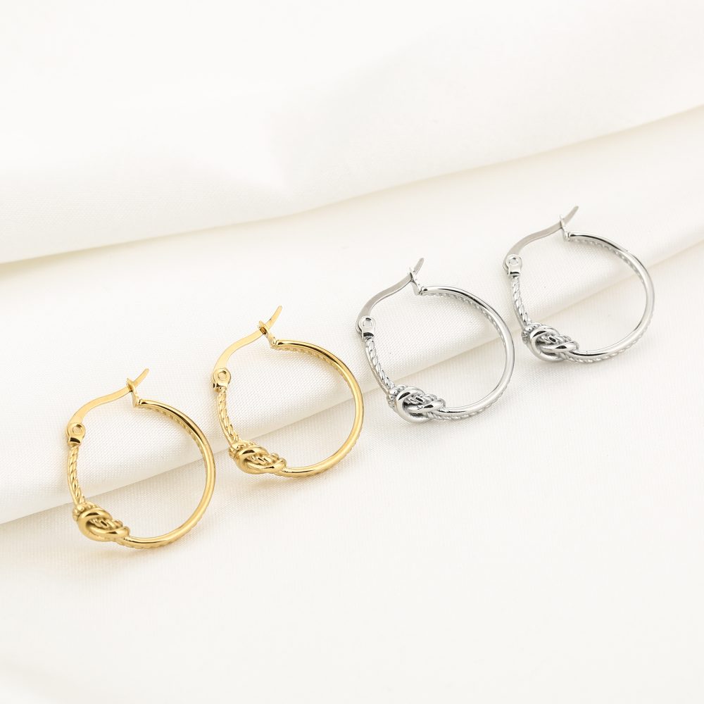 Knoop hoop Goud - Afbeelding 3