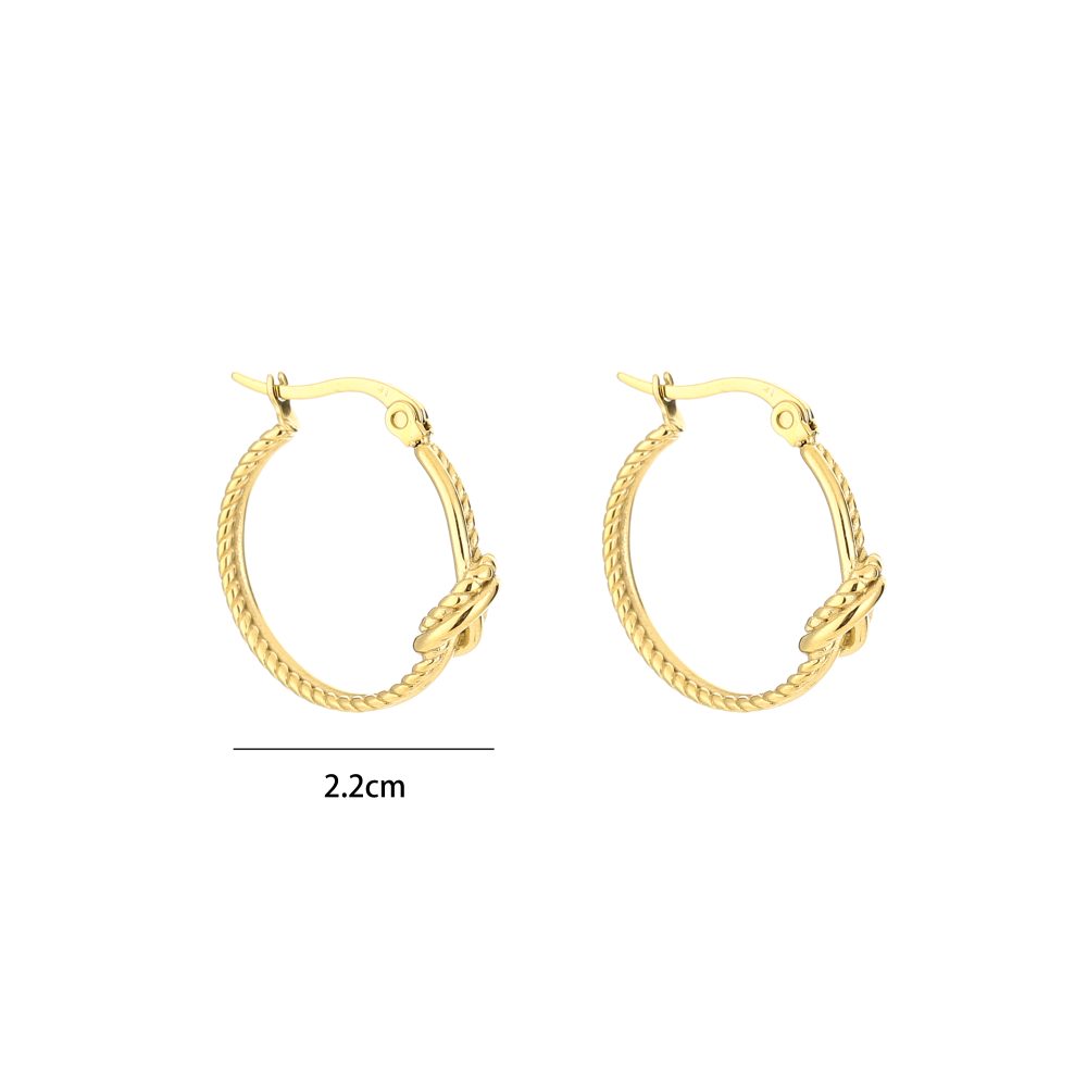 Knoop hoop Goud - Afbeelding 2