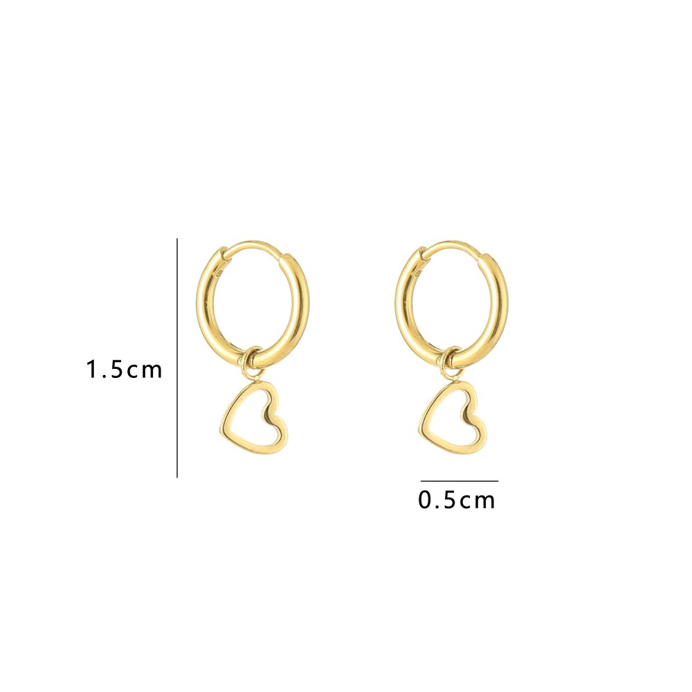 Hoop oorbellen "MYLA" Goud - Afbeelding 2