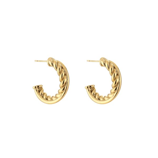 Twisted hoop Goud