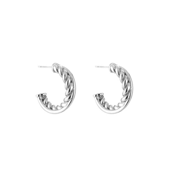 Twisted hoop Zilver