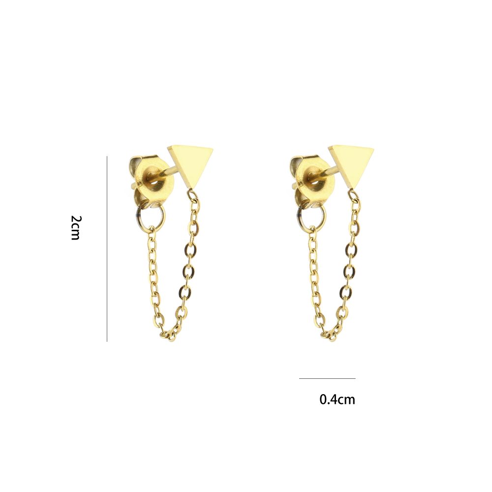 Driehoek met chain Goud - Afbeelding 2