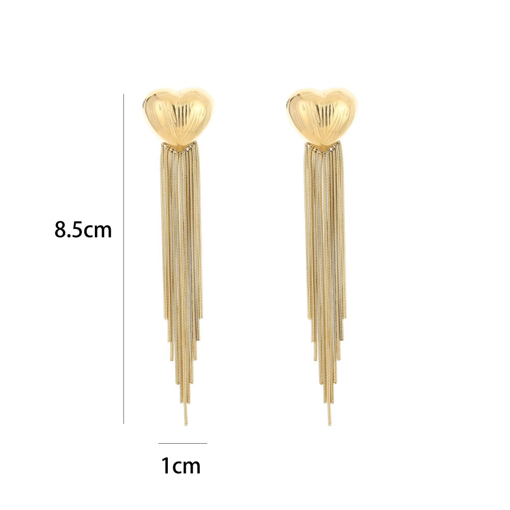 Party oorbellen "BIG HEART" Goud - Afbeelding 2