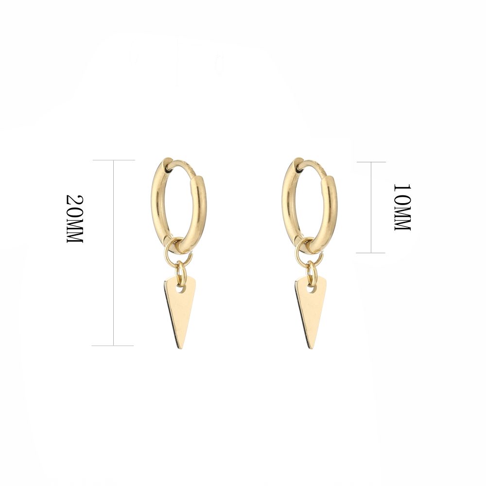 Triangle hoop Goud - Afbeelding 2