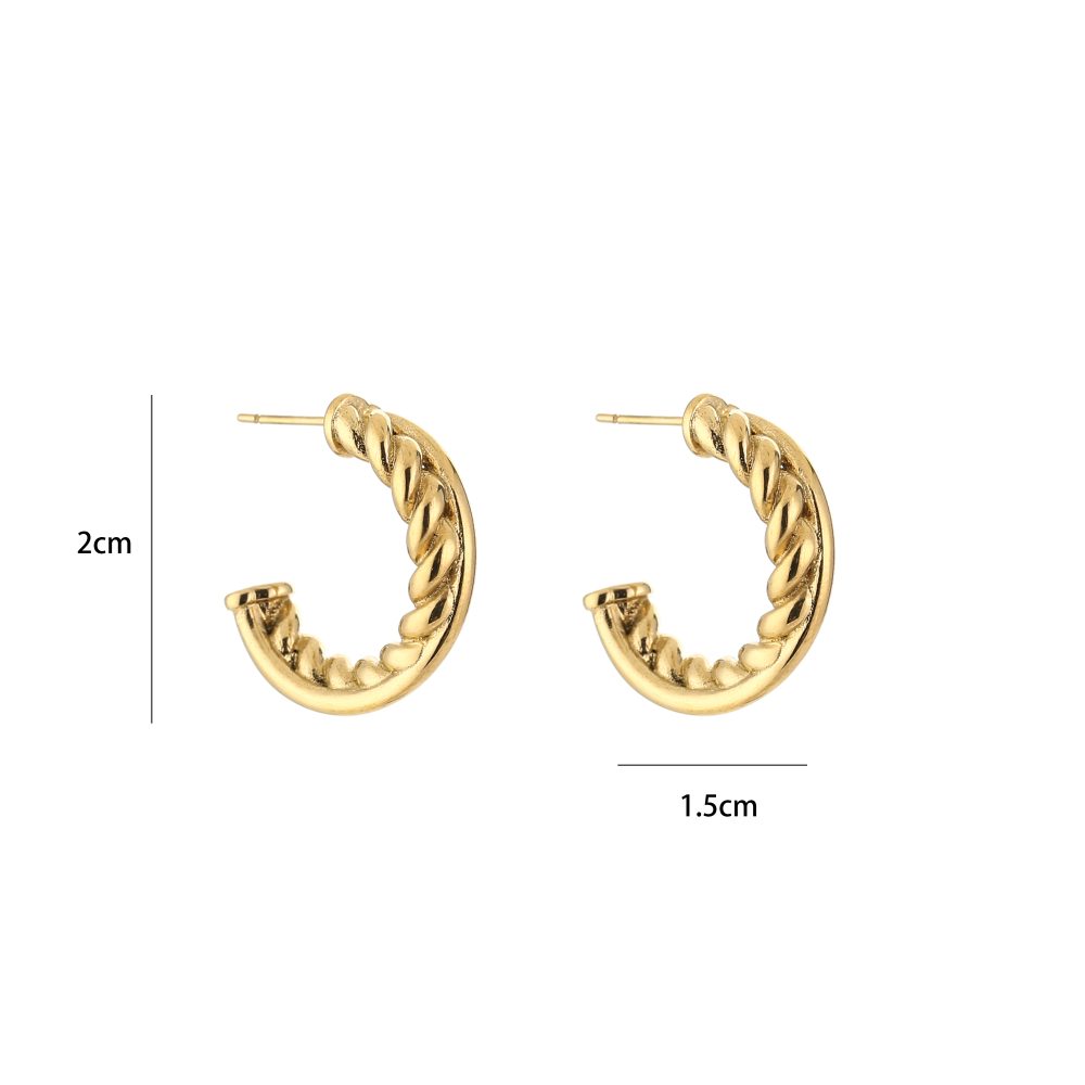 Twisted hoop Goud - Afbeelding 2