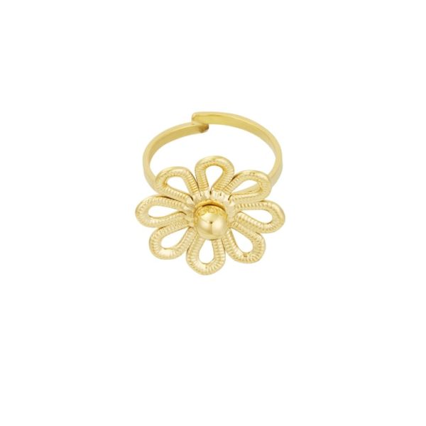 Spring Flower ring Goud