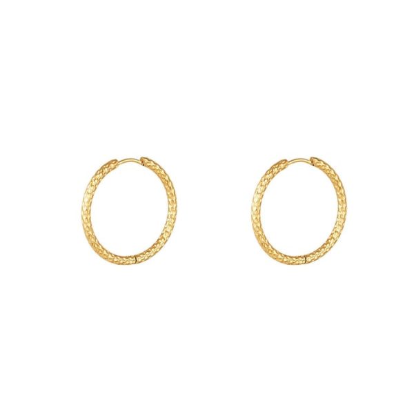 Daisy hoops Goud