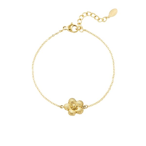 Spring Flower armband Goud