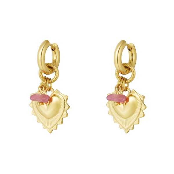 Milu hart hoops Goud