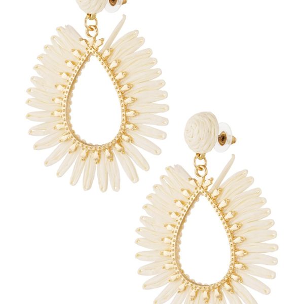 Ibiza style oorbellen Off-white