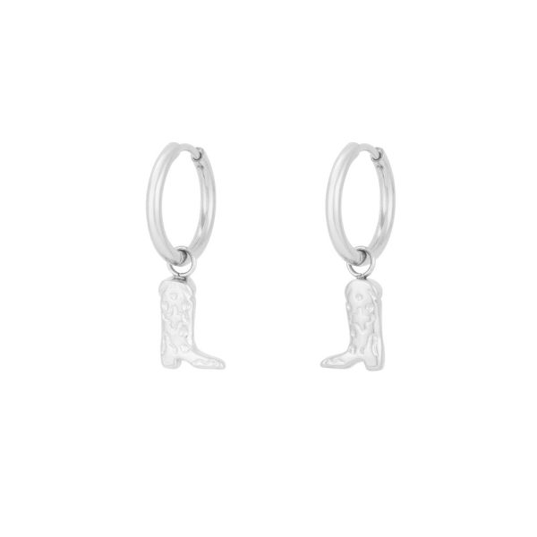 Cowgirl hoops Zilver