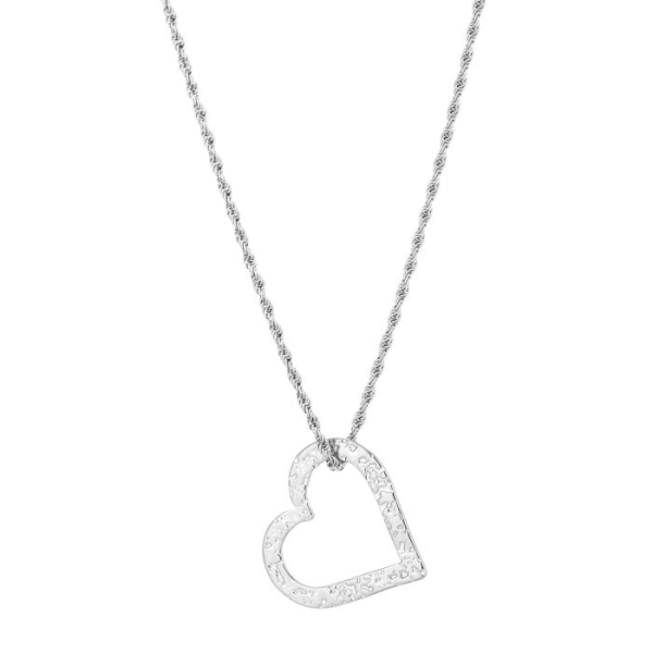 xl hart ketting Zilver