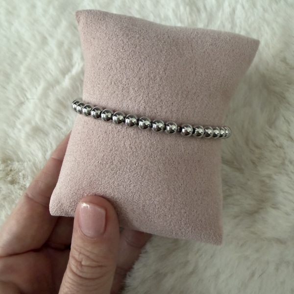 Small ball armband zilver groot