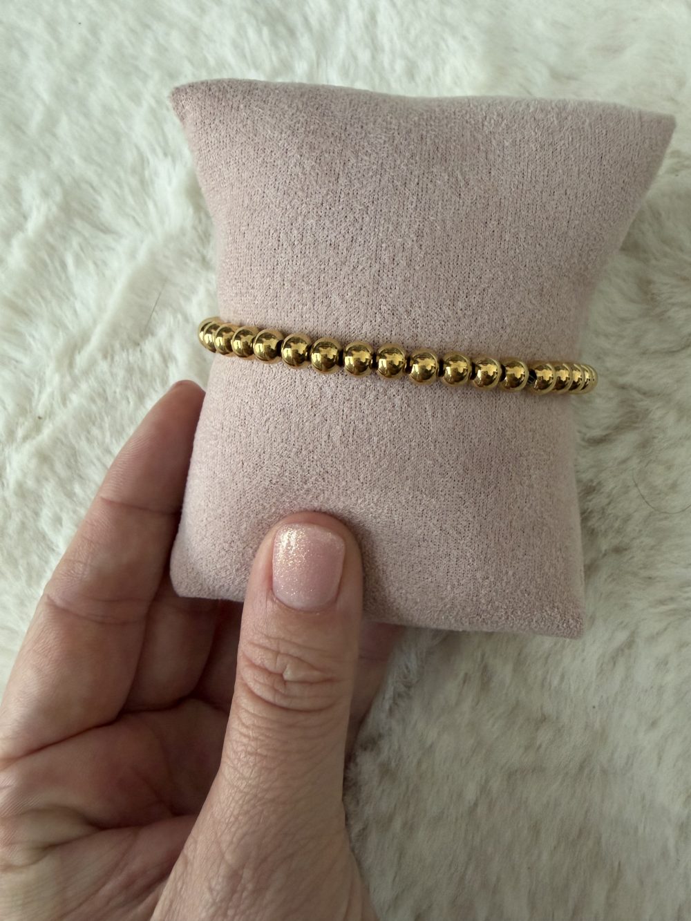 Small ball armband goud groot