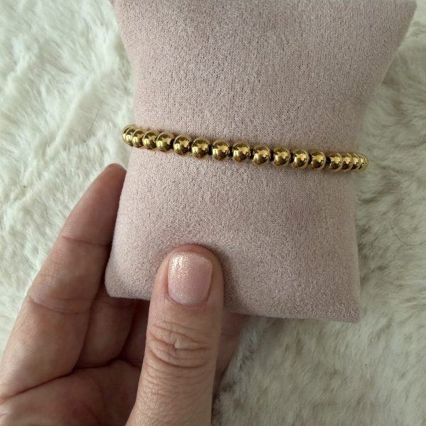 Small ball armband goud groot