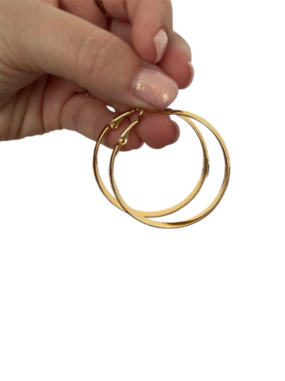 Classic gold hoops - Afbeelding 2